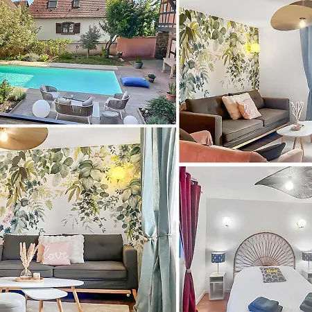Casa de Férias Charme Alsacien Avec Piscine, Proche Strasbourg Et Grand Ried *